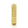 14K Yellow Gold Three Row Bujukan Bead Ring
