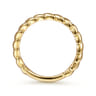 14K Yellow Gold Tilted Leaf Ring