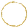 14K Yellow Gold Twisted Chain Bracelet