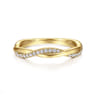 Fancy Wedding Ring in 14k Yellow Gold with Round Natural Diamond at Gabriel & Co.