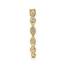 14K Yellow Gold Twisted Diamond Stackable Ring - 0.15 ct
