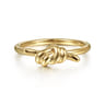14K Yellow Gold Twisted Knot Ring