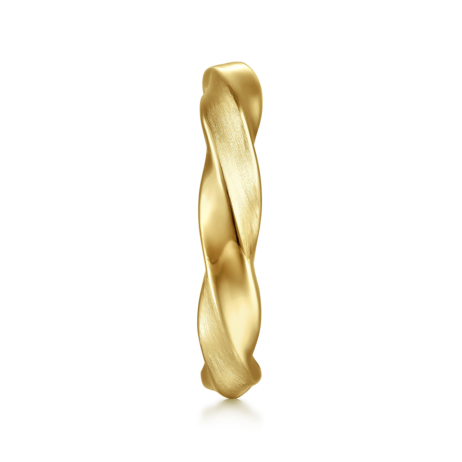14K Yellow Gold Twisted Men's Ring