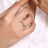 14K Yellow Gold Twisted Rope Bypass Open Ring