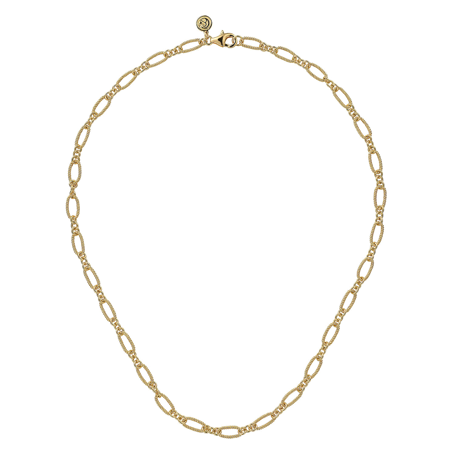 14K Yellow Gold Twisted Rope Chain Necklace - Shot 2