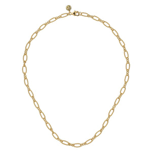 14K Yellow Gold Twisted Rope Chain Necklace