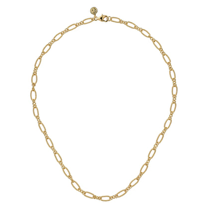 14K Yellow Gold Twisted Rope Chain Necklace
