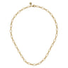 14K Yellow Gold Twisted Rope Chain Necklace