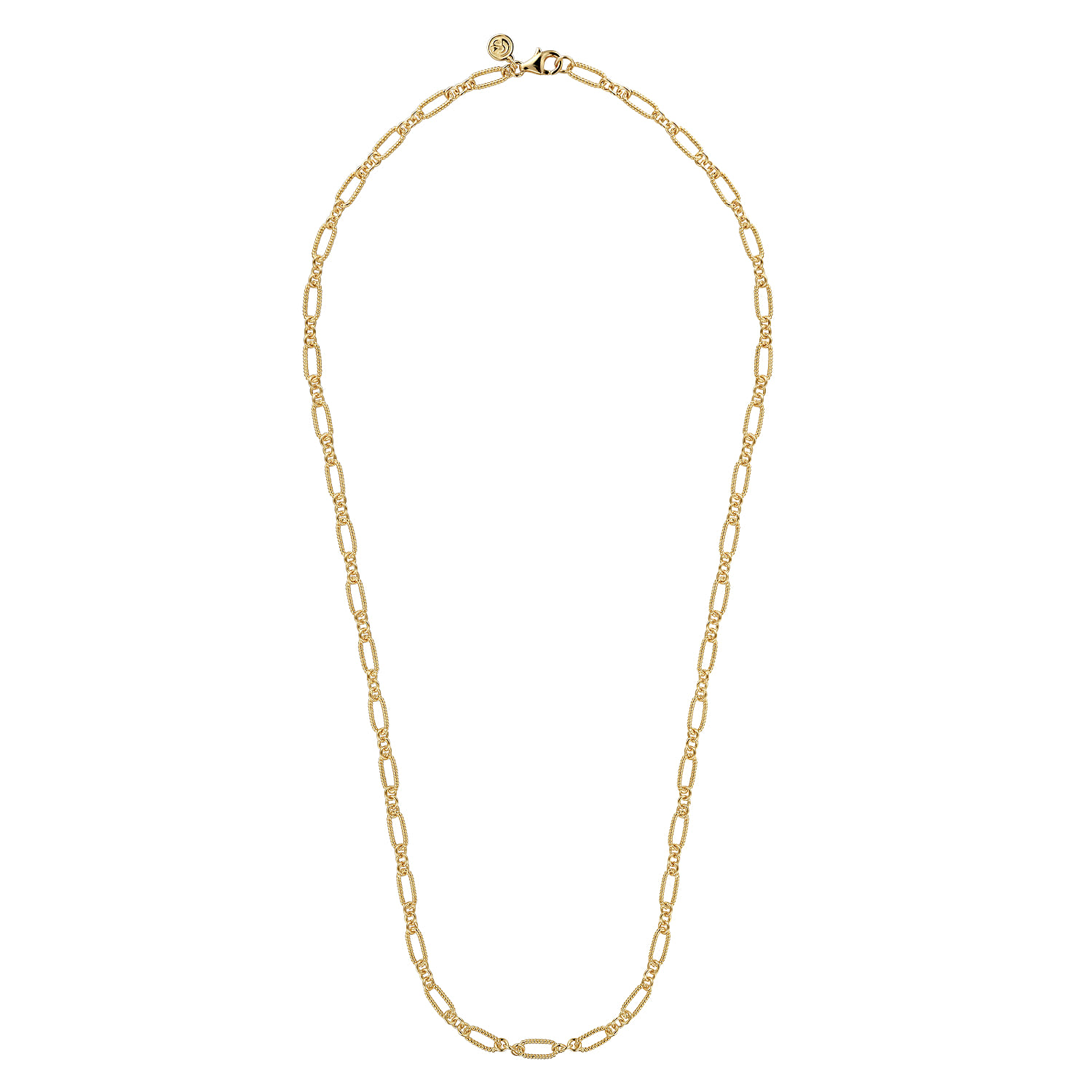 14K Yellow Gold Twisted Rope Chain Necklace - Shot 2