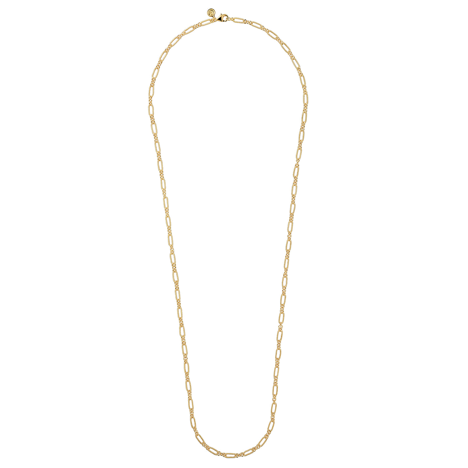 14K Yellow Gold Twisted Rope Chain Necklace - Shot 2