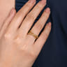 14K Yellow Gold Twisted Rope Criss Cross Ring