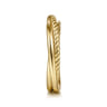 14K Yellow Gold Twisted Rope Criss Cross Ring