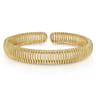 14K Yellow Gold Twisted Rope Cuff Bracelet