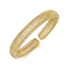 14K Yellow Gold Twisted Rope Cuff Bracelet