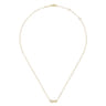 14K Yellow Gold Twisted Rope Infinity Pendant Necklace