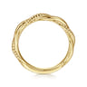 14K Yellow Gold Twisted Rope Intertwining Ring