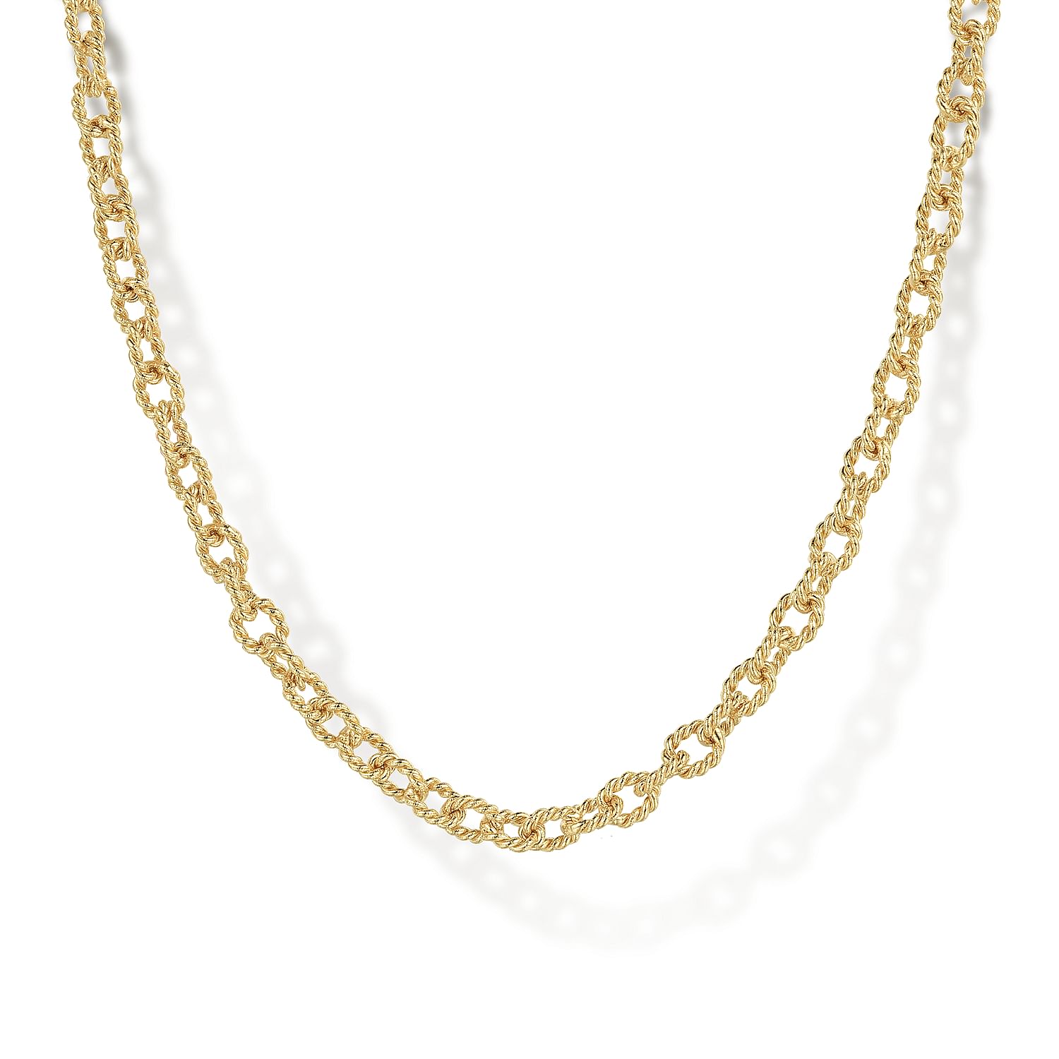 Shops 14k Gold Rope Twist Necklace