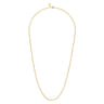 14K Yellow Gold Twisted Rope Link Chain Necklace