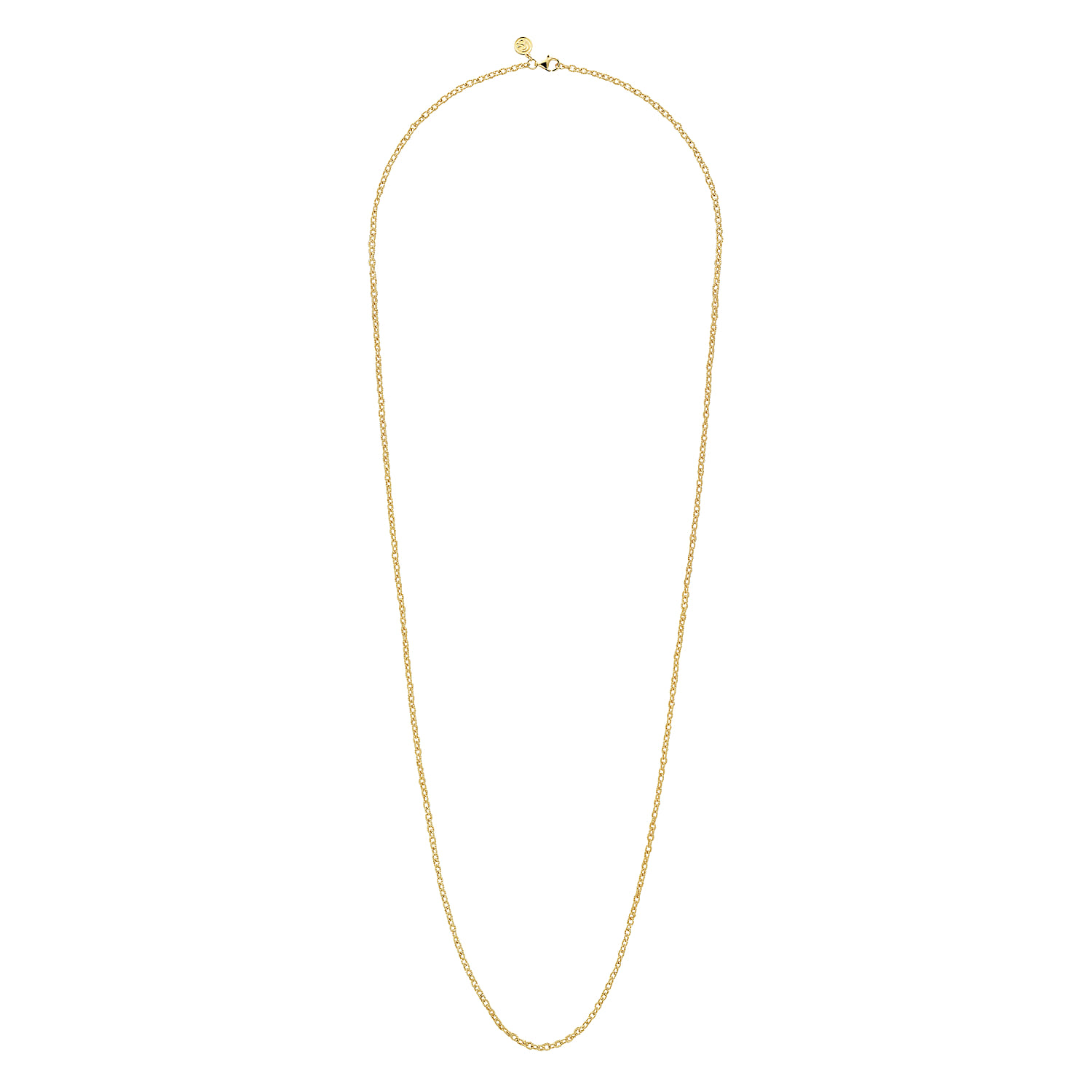 14K Yellow Gold Twisted Rope Link Chain Necklace - Shot 2