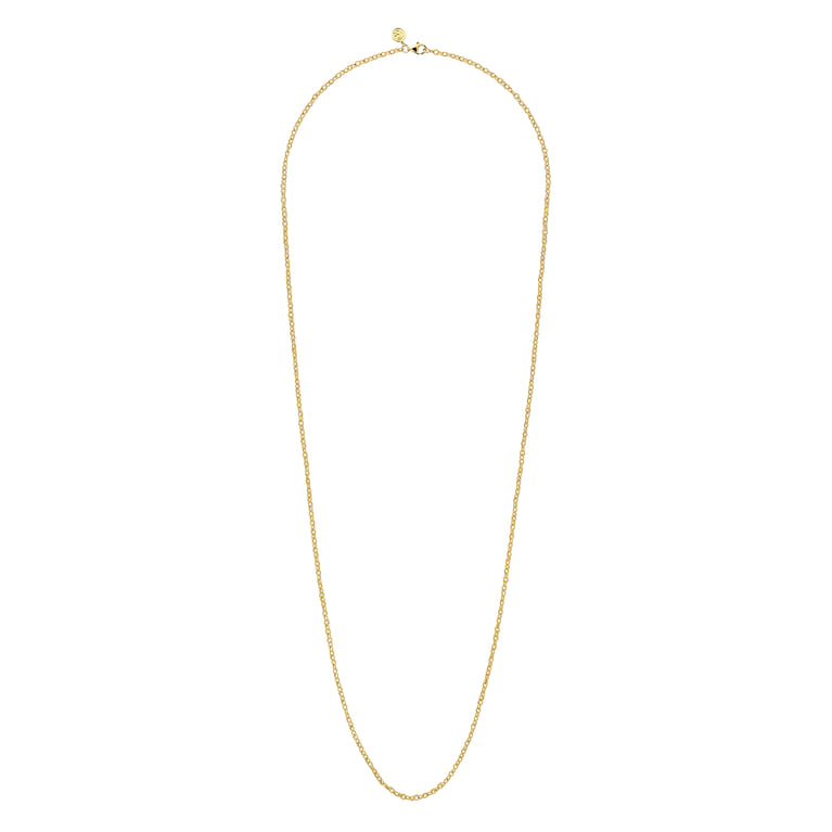 14K Yellow Gold Twisted Rope Link Chain Necklace - Shot 2