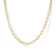 14K Yellow Gold Twisted Rope Link Chain Necklace