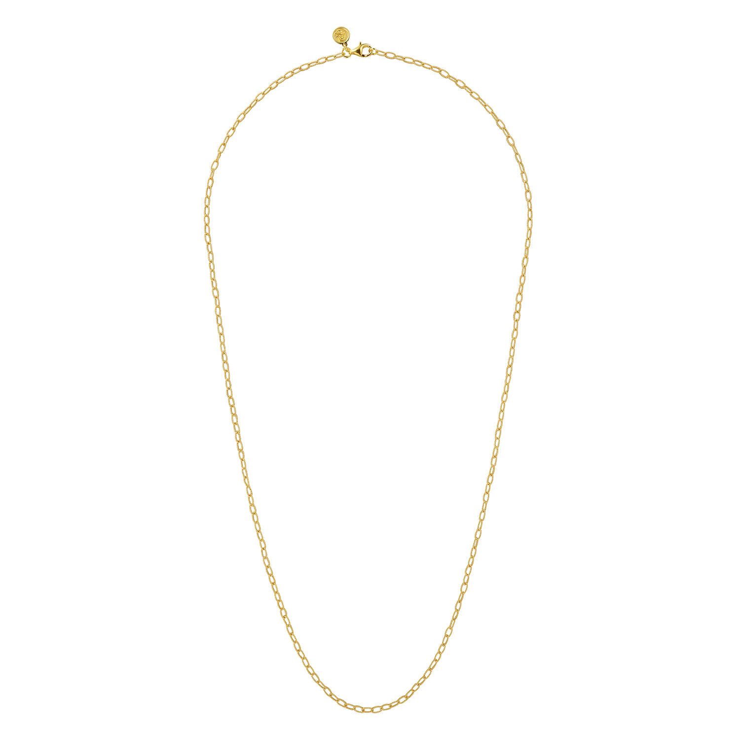 14K Yellow Gold Twisted Rope Link Chain Necklace - Shot 2