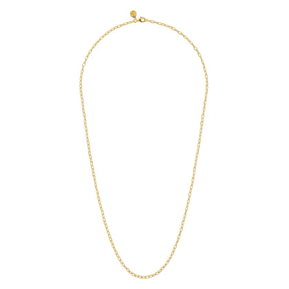 14K Yellow Gold Twisted Rope Link Chain Necklace
