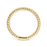 14K Yellow Gold Twisted Rope Stackable Ring