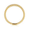 Straight Wedding Ring in 14k Yellow Gold with   at Gabriel & Co.