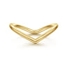 14K Yellow Gold V Matching Wedding Band
