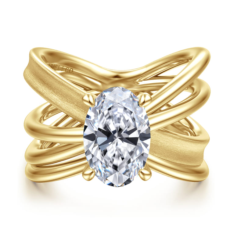 14K Yellow Gold V Matching Wedding Band - Shot 4