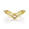 14K Yellow Gold V Matching Wedding Band