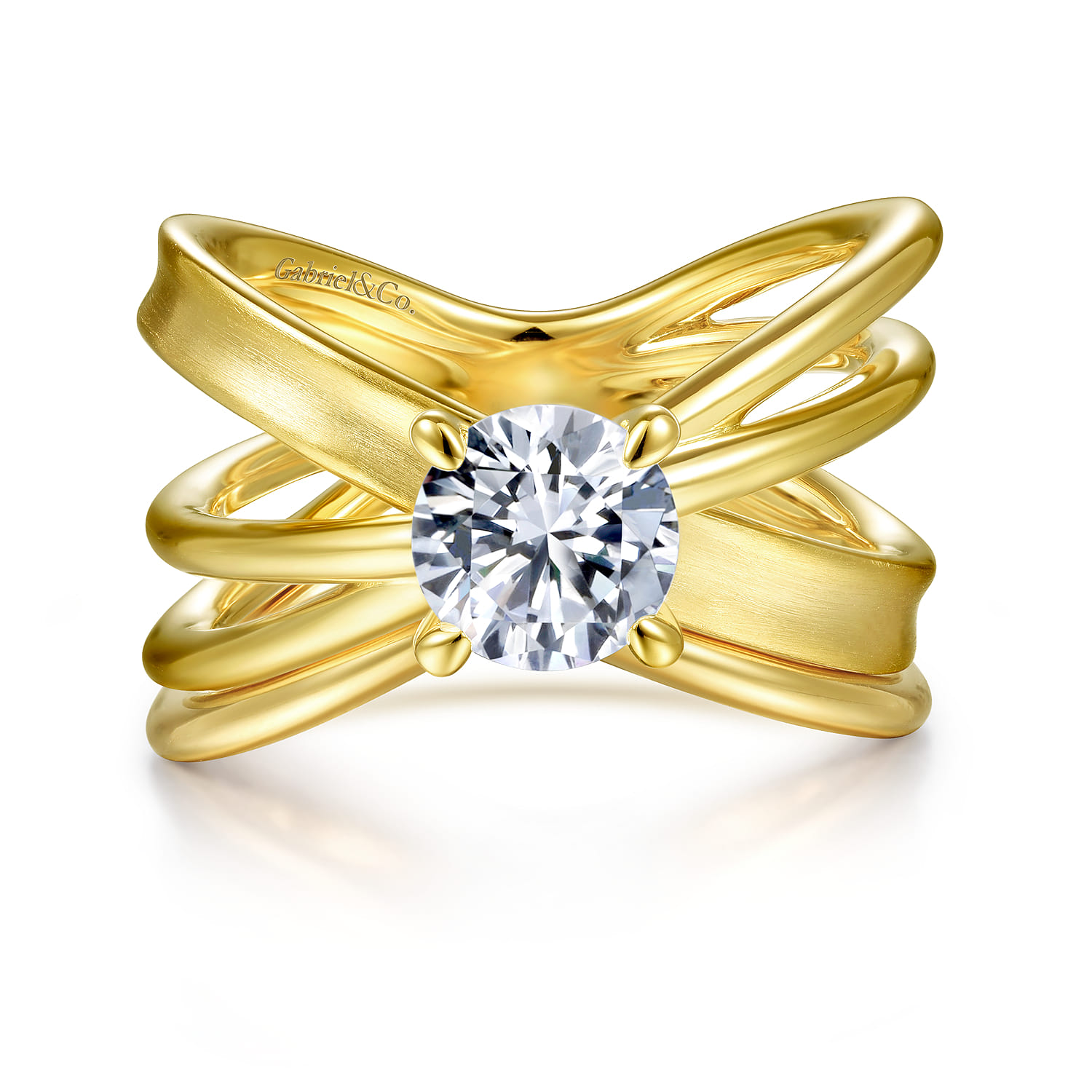 14K Yellow Gold V Matching Wedding Band - Shot 4