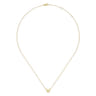 14K Yellow Gold W Initial Necklace