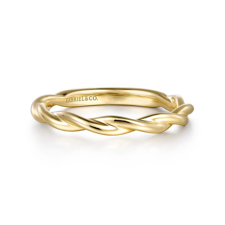 14K Yellow Gold Wedding Band - Shot 1