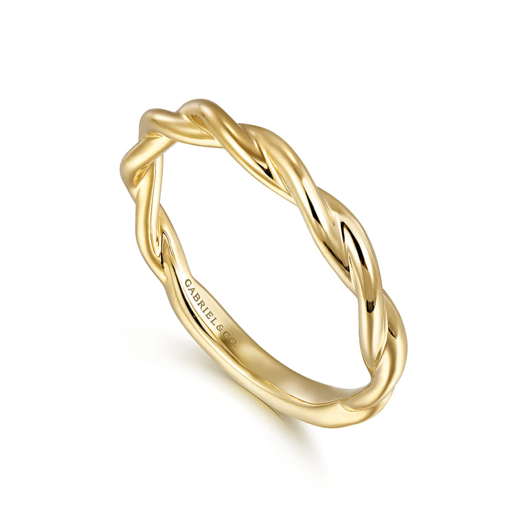 14K Yellow Gold Wedding Band - Shot 3