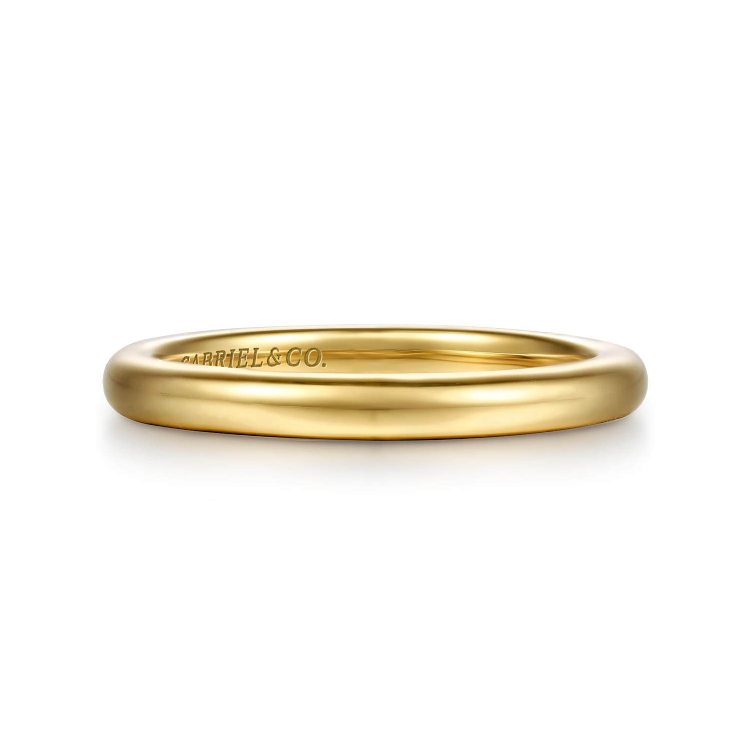 14K Yellow Gold Wedding Band - Shot 1