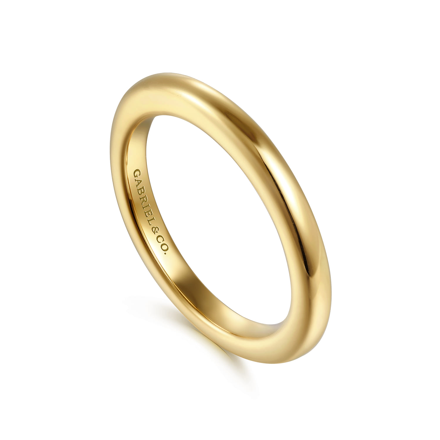 14K Yellow Gold Wedding Band - Shot 3