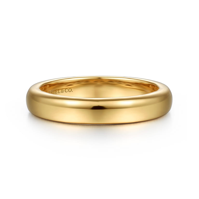 14K Yellow Gold Wedding Band - Shot 1