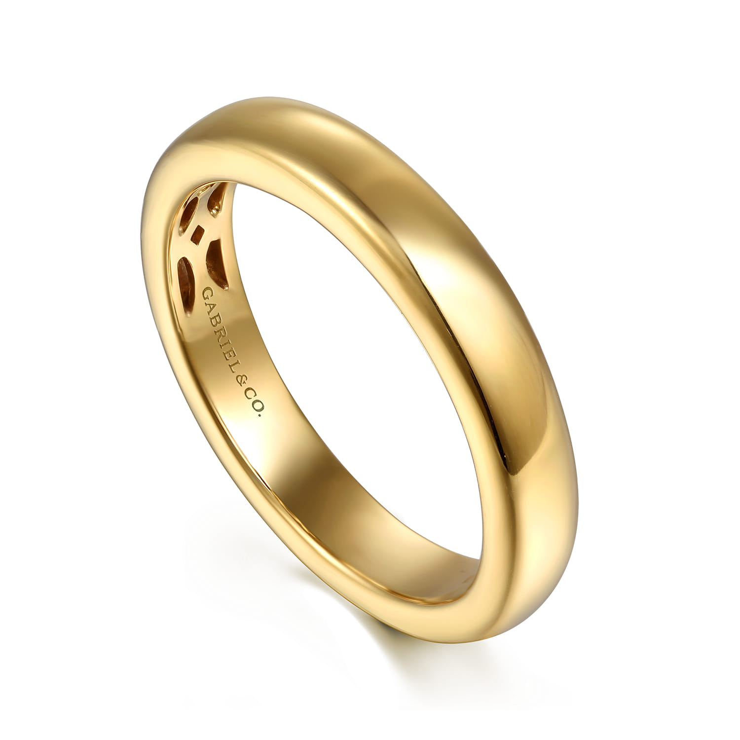 14K Yellow Gold Wedding Band - Shot 3