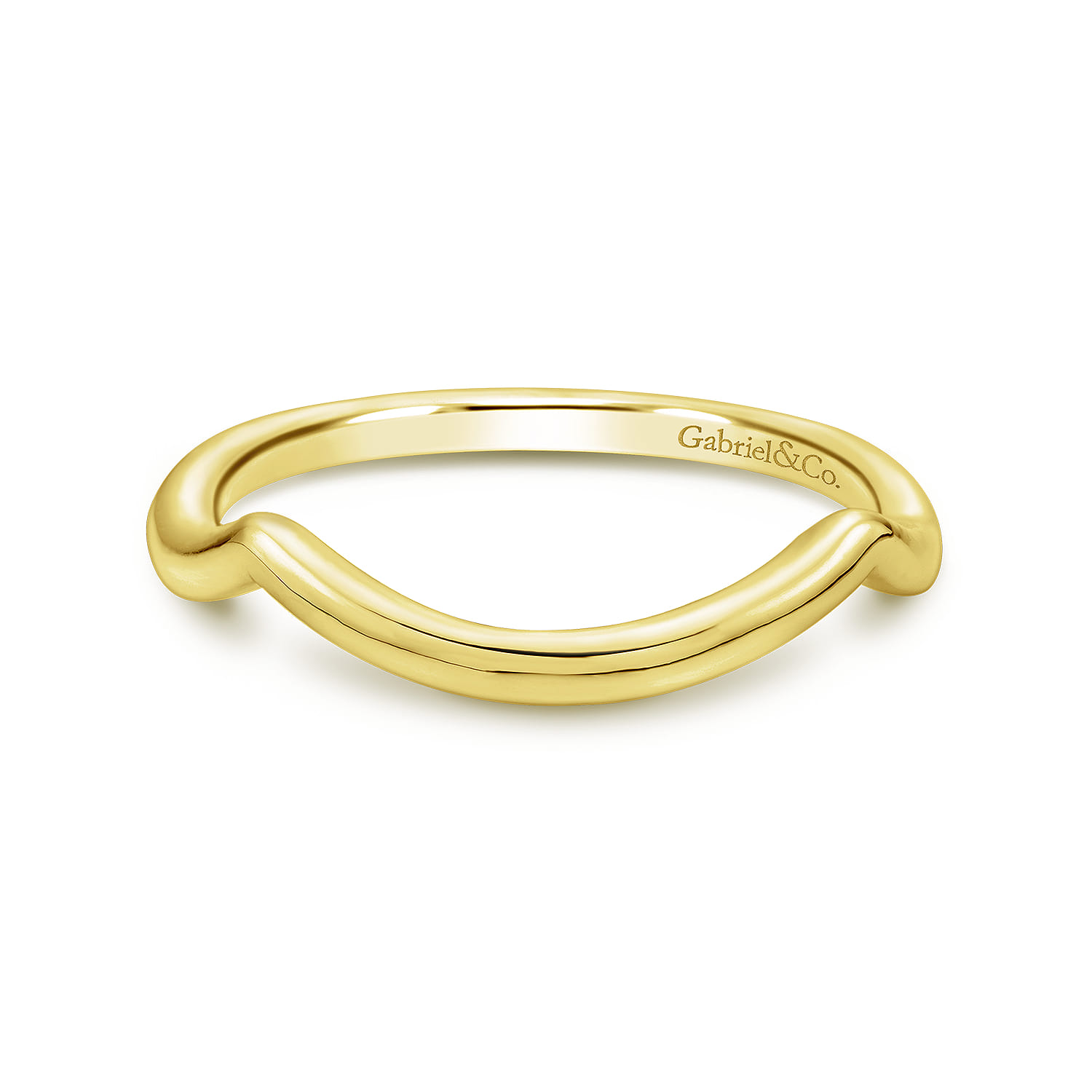 14K Yellow Gold Wedding Band - Shot 1