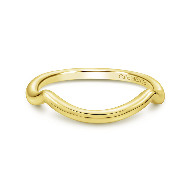 14K Yellow Gold Wedding Band - Shot 1