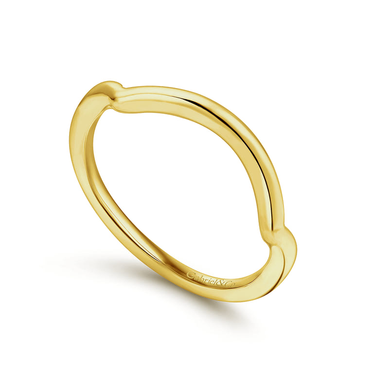 14K Yellow Gold Wedding Band - Shot 3