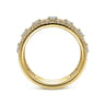 Fancy Wedding Ring in 14k Yellow Gold with Round Natural Diamond at Gabriel & Co.