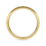14K Yellow Gold X Pattern Stackable Ring