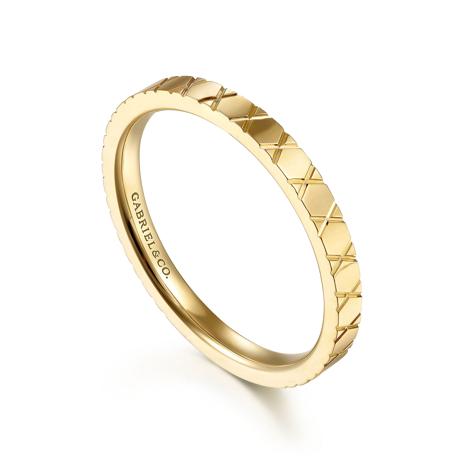 14K-Yellow-Gold-X-Pattern-Stackable-Ring3