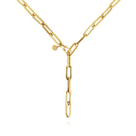 14K Yellow Gold Y Chain Necklace