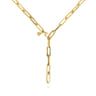 14K Yellow Gold Y Chain Necklace