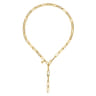 14K Yellow Gold Y Chain Necklace