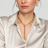 14K Yellow Gold Y Chain Necklace
